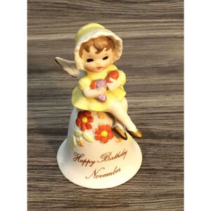 November Birthday Vintage Ceramic 1960s George Good Taiwan Thanksgiving